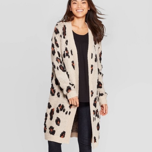 Knox Rose Leopard Duster Cardigan 